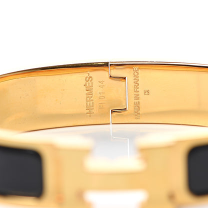 Hermes Enamel Narrow Clic Clac H Bracelet PM Black 3 of 5