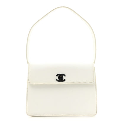 Chanel Caviar Top Handle Kelly Flap White 2 of 21