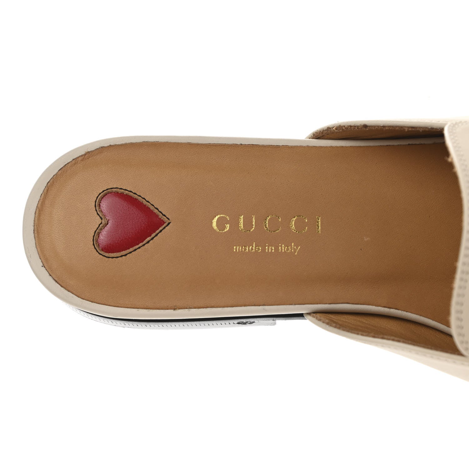 Gucci Calfskin Web Womens Peyton GG Slippers 35.5 Mystic White 7 of 12