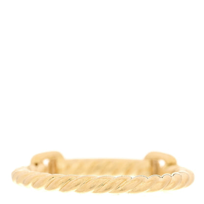 David Yurman 18K Yellow Gold Diamond Pave Petite Ring 53 6.25 3 of 4