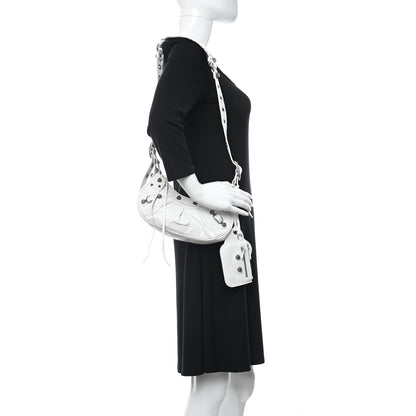 Balenciaga Agneau Arena Le Cagole Shoulder Bag XS Optic White 2 of 10
