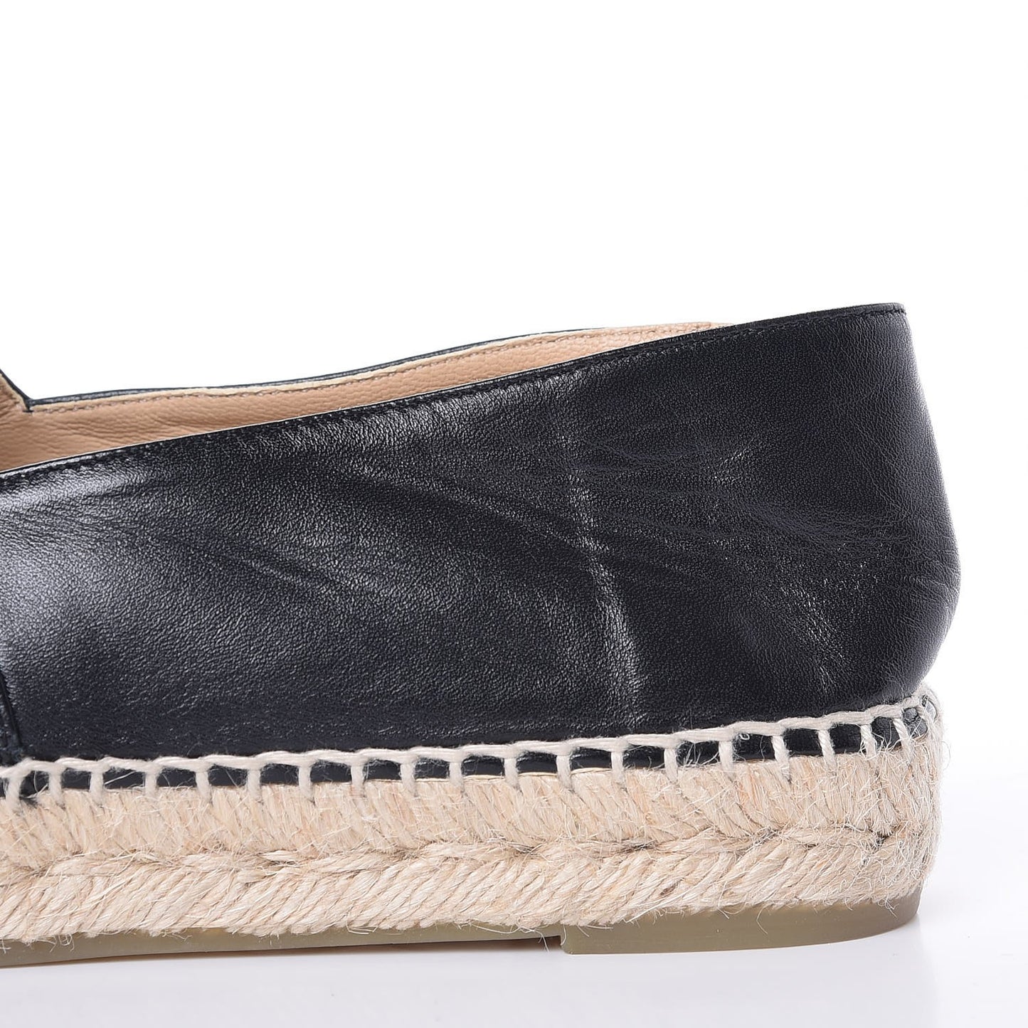 Lambskin CC Espadrilles 40 Black