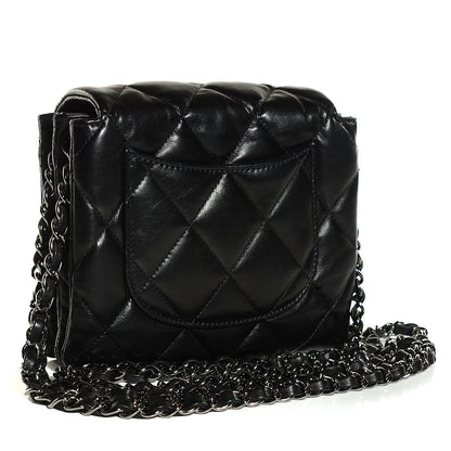 Chanel Lambskin Quilted Mini Chanel 3 Flap Black 3 of 10