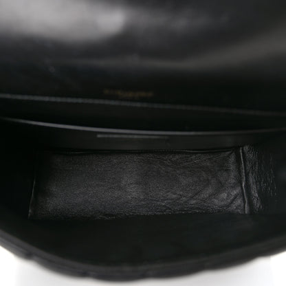 Saint Laurent Lambskin Matelasse Monogram Large Vicky Chain Bag Black 5 of 10