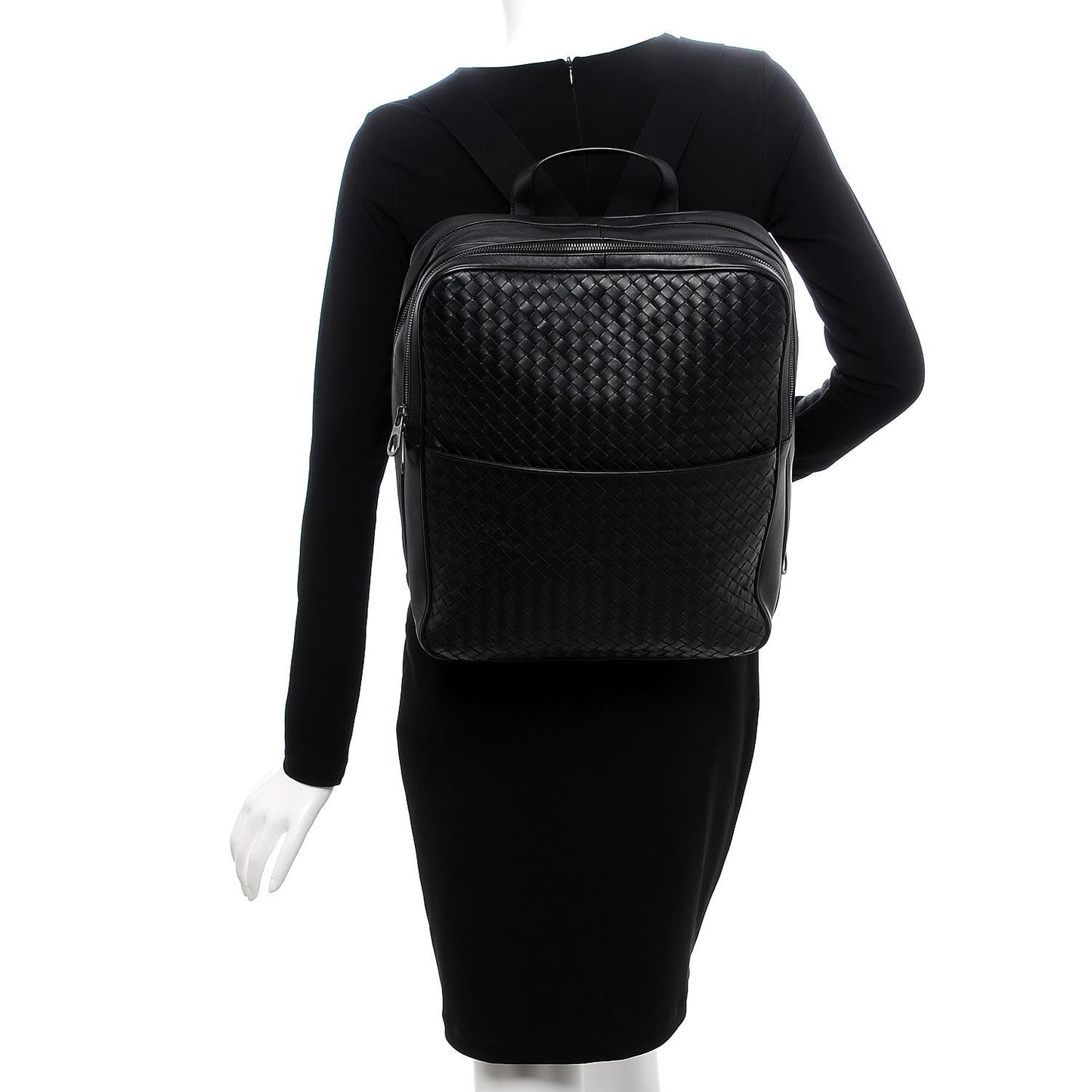 Nappa Intrecciato Backpack Nero Black