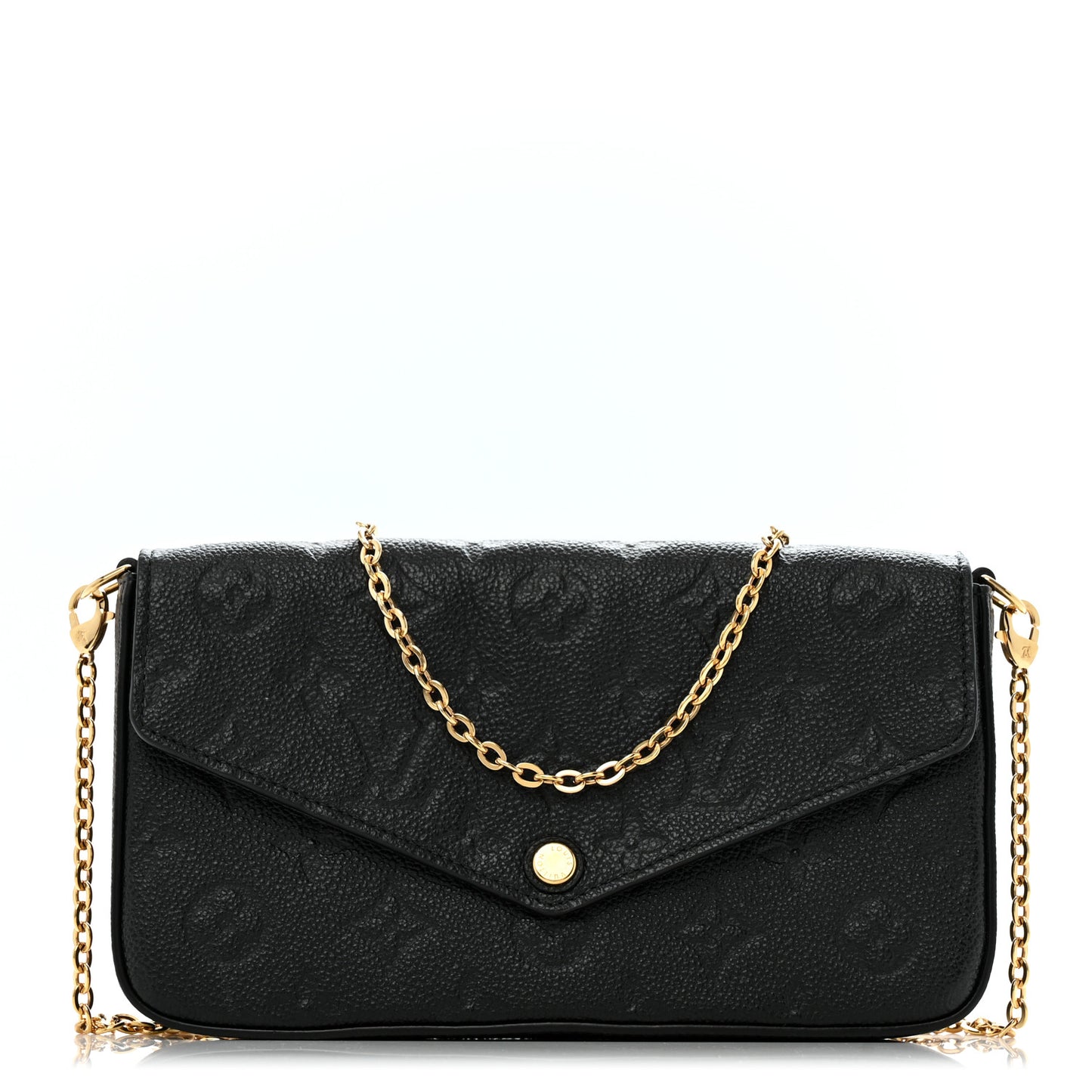 Empreinte Pochette Felicie Chain Wallet Black