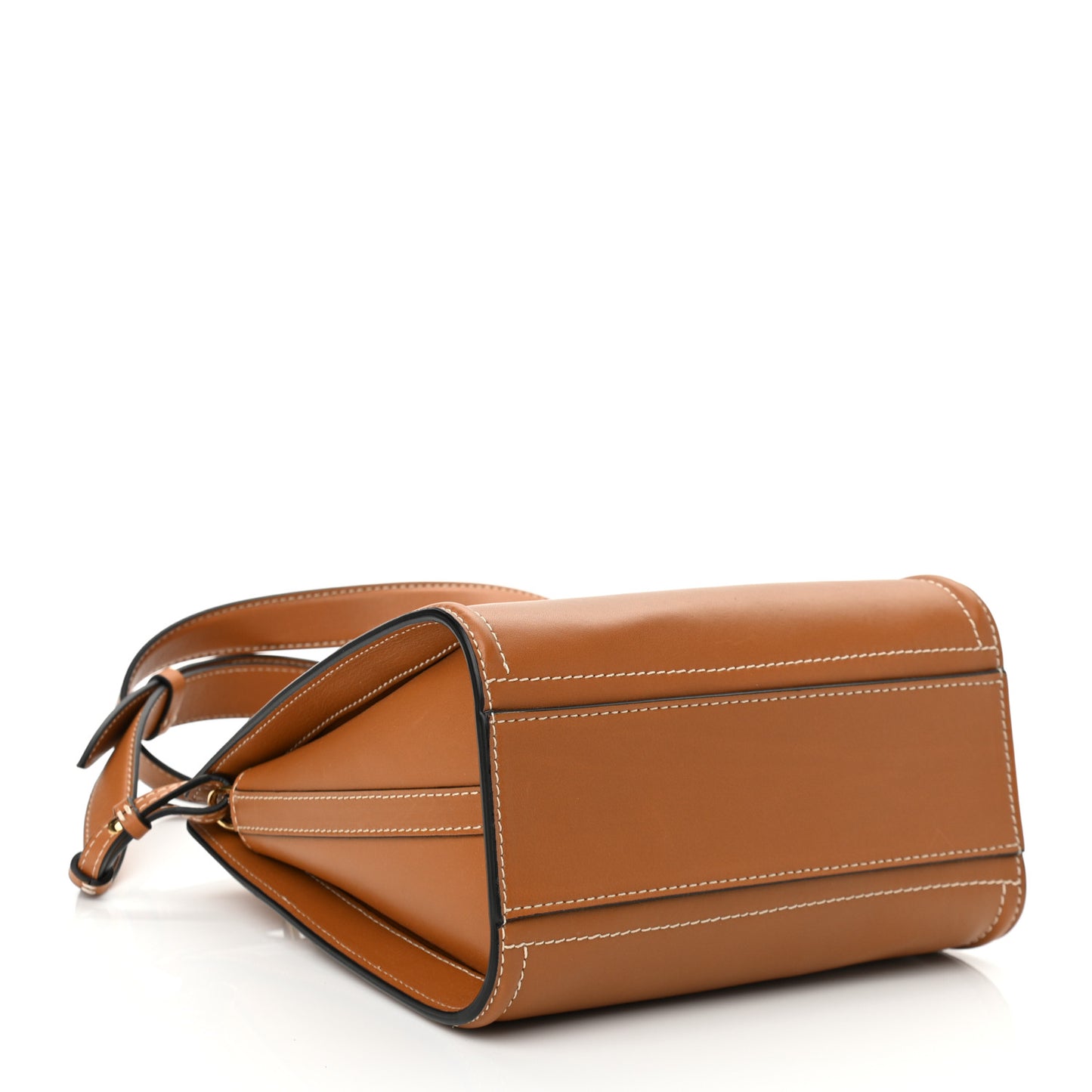 Calfskin The Short Story Shoulder Bag Tan