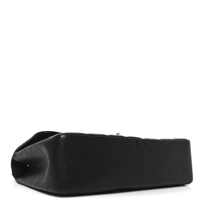 Chanel Caviar Quilted Jumbo Single Flap Black 4 of 11