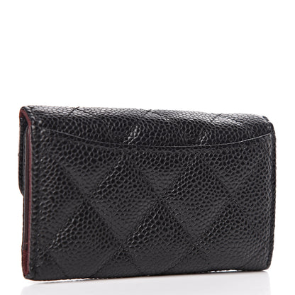 Chanel Caviar Quilted 6 Key Holder Black 3 of 9