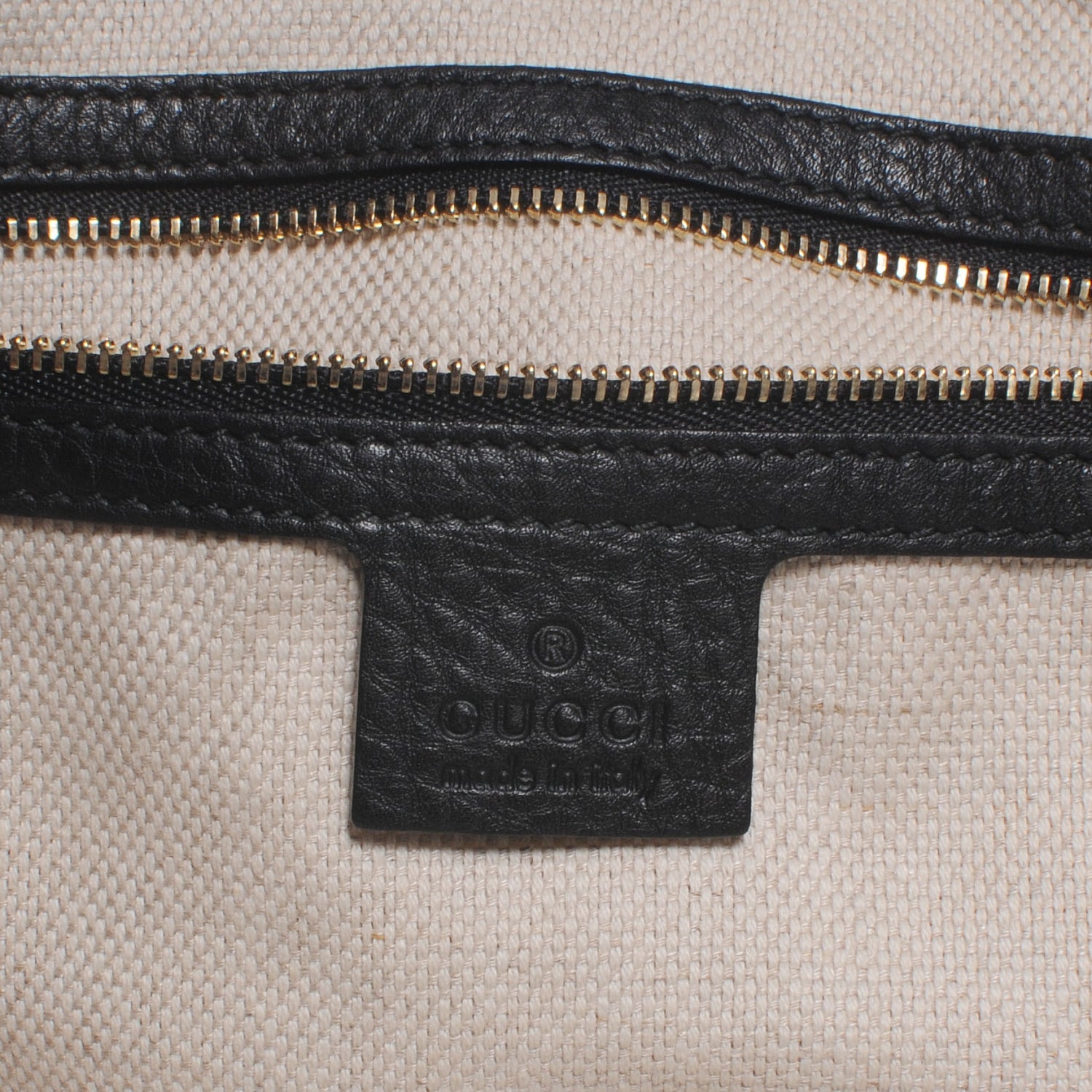 Gucci Pebbled Calfskin Large Soho Top Handle Bag Black 6 of 8