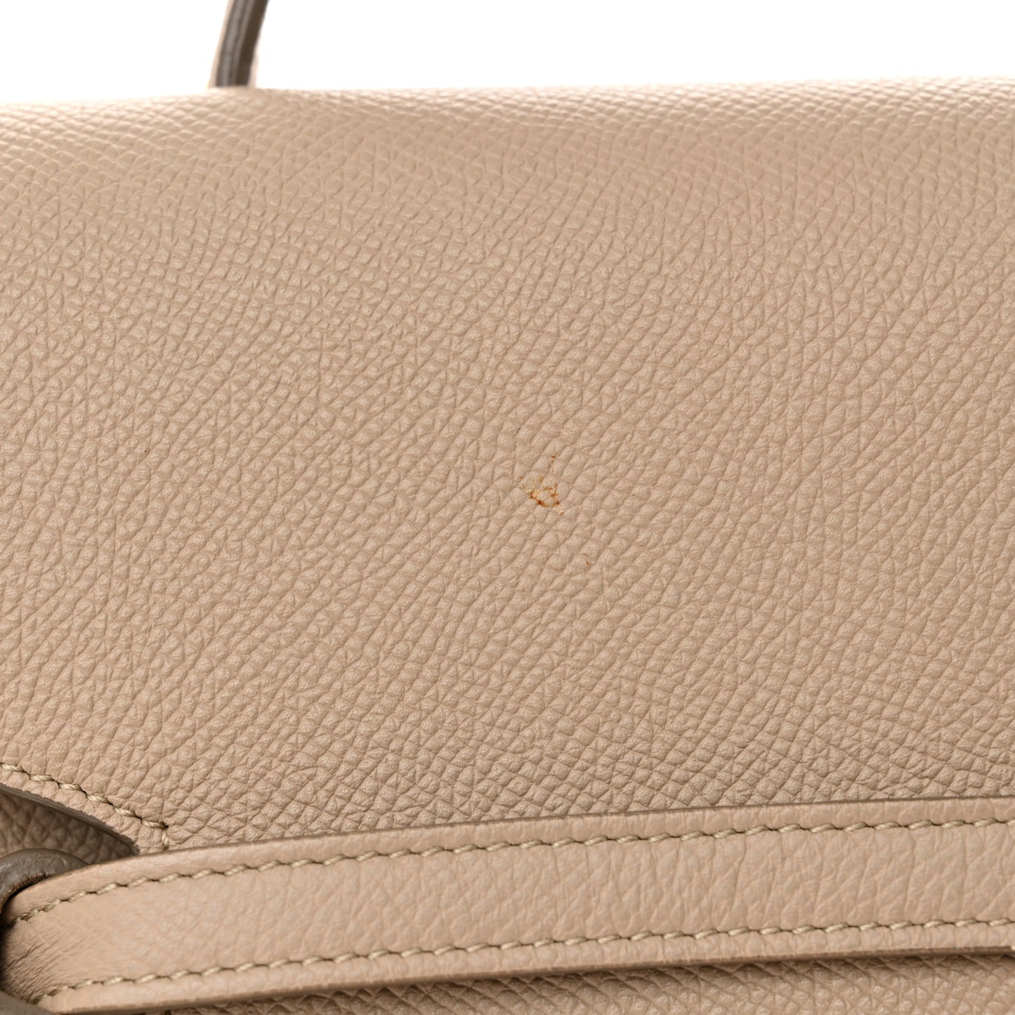 Grained Calfskin Mini Belt Bag Light Taupe