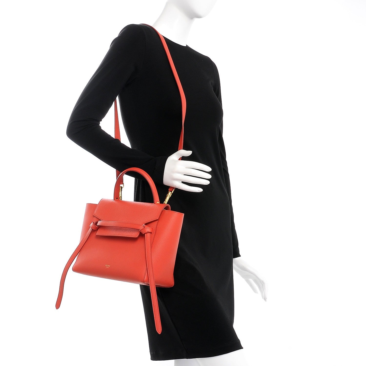 Celine Baby Grained Calfskin Micro Belt Bag Poppy 2 of 8