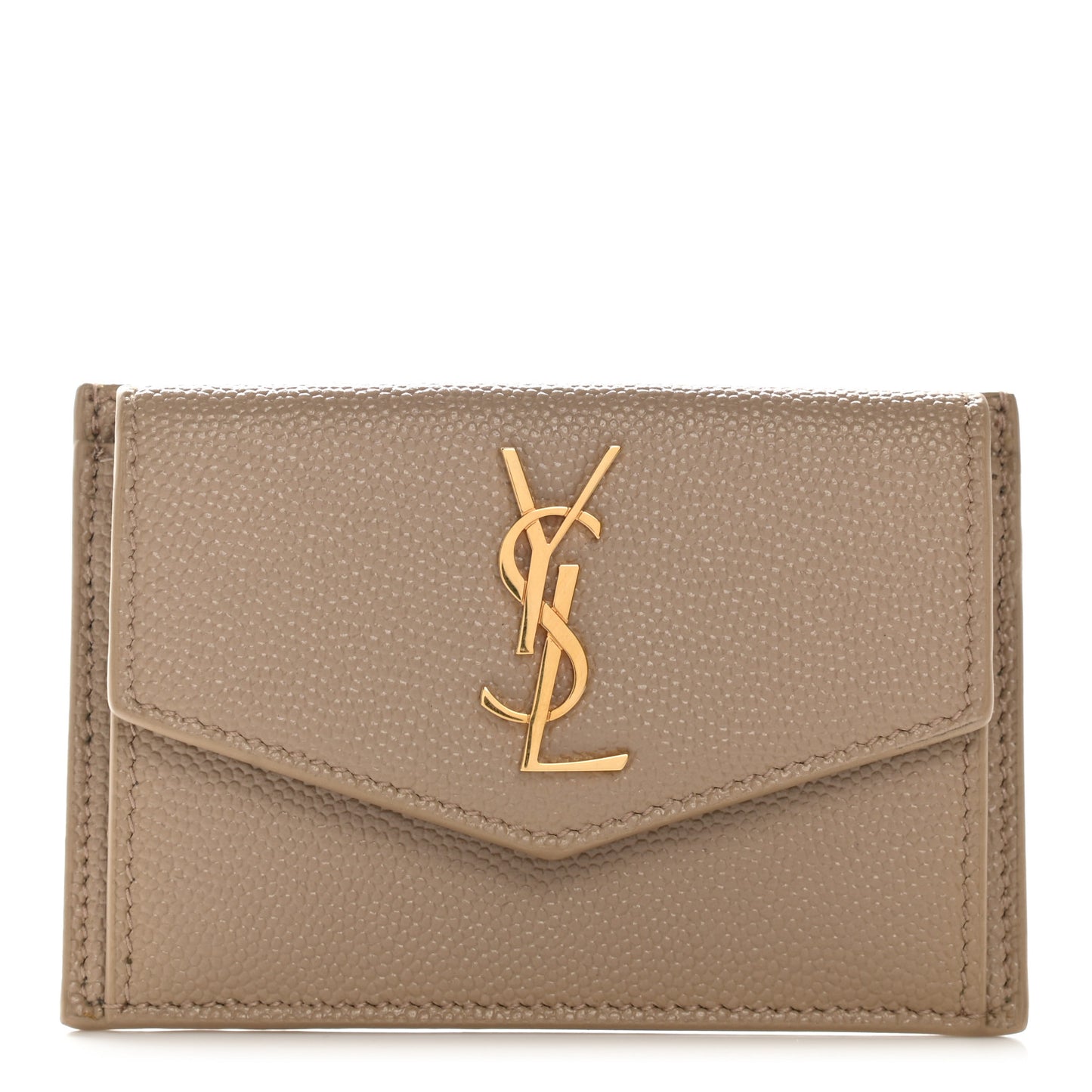 Grain De Poudre Uptown Monogram Card Case Dark Beige