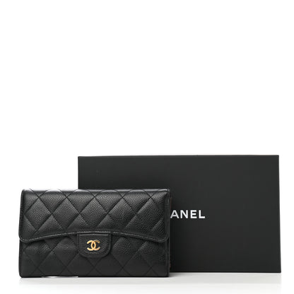 Chanel Caviar Quilted Large Flap Wallet Black 11 of 11