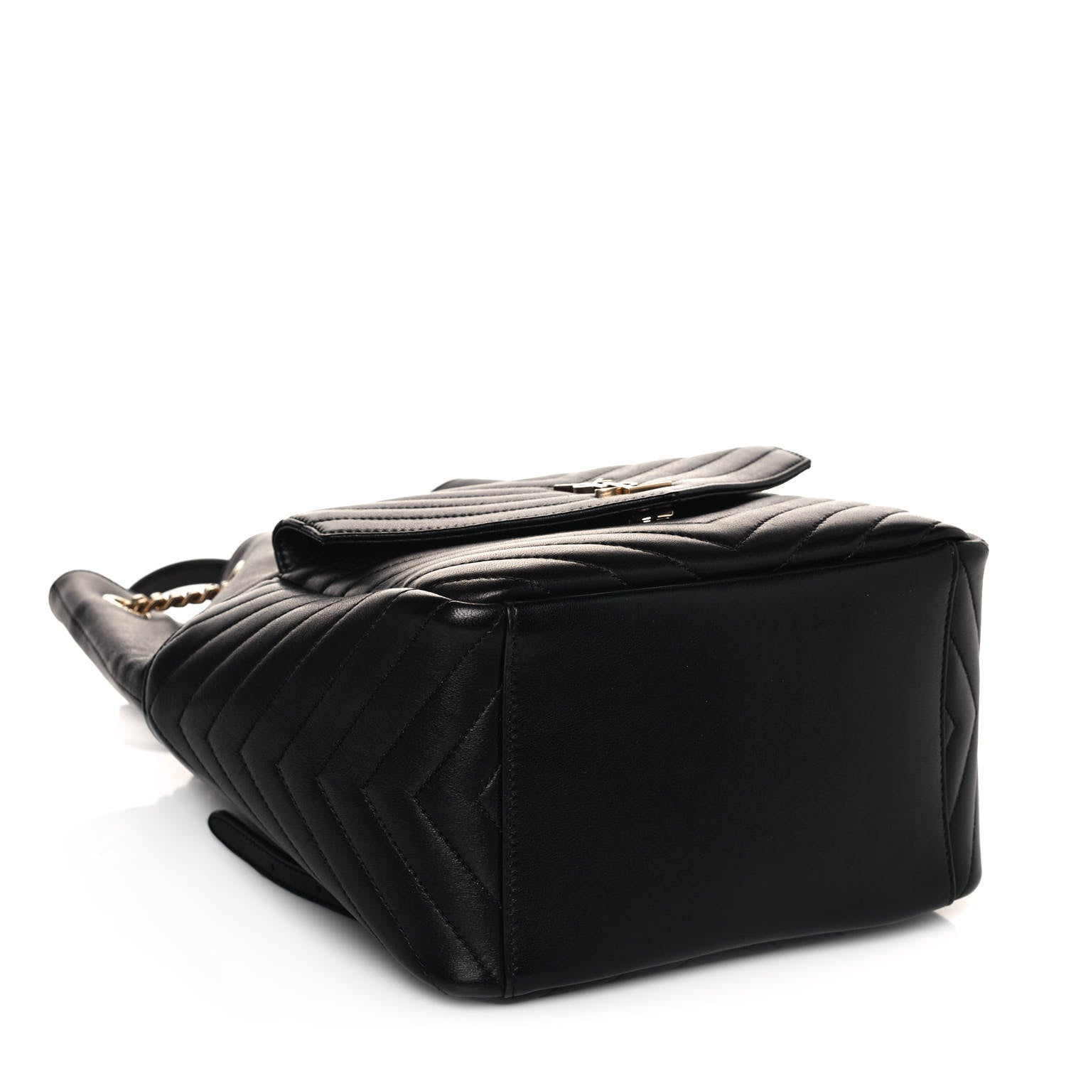 Saint Laurent Lambskin Matelasse Monogram Joe Backpack Black 3 of 12