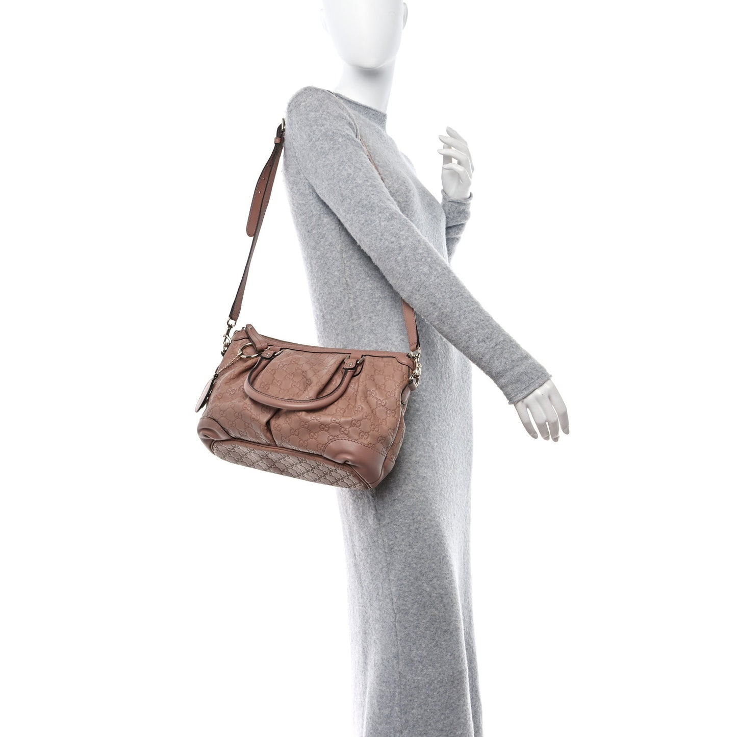 Guccissima Medium Sukey Top Handle Bag Dusty Rose
