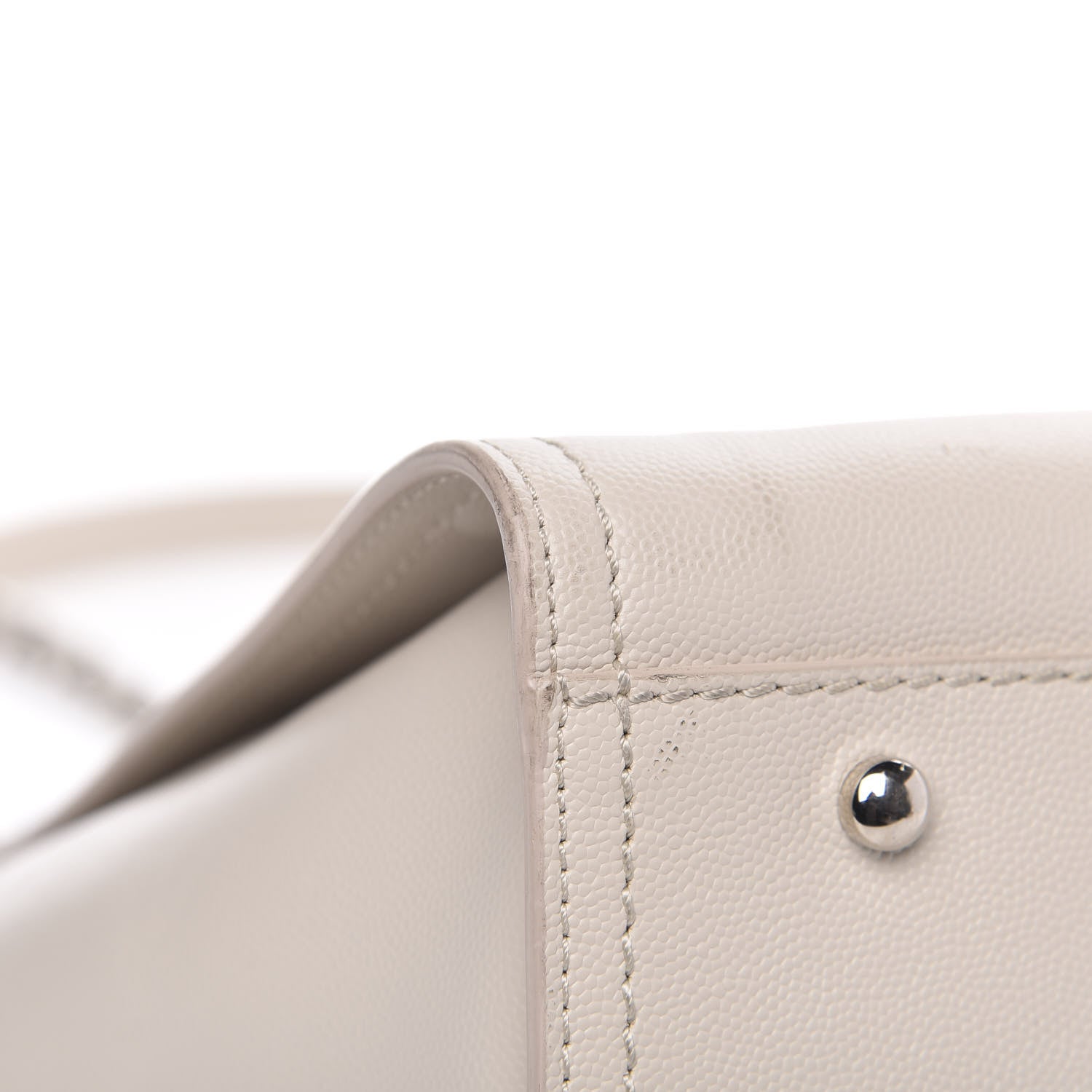 Chanel Caviar Small Studded Deauville Tote Ivory 10 of 18
