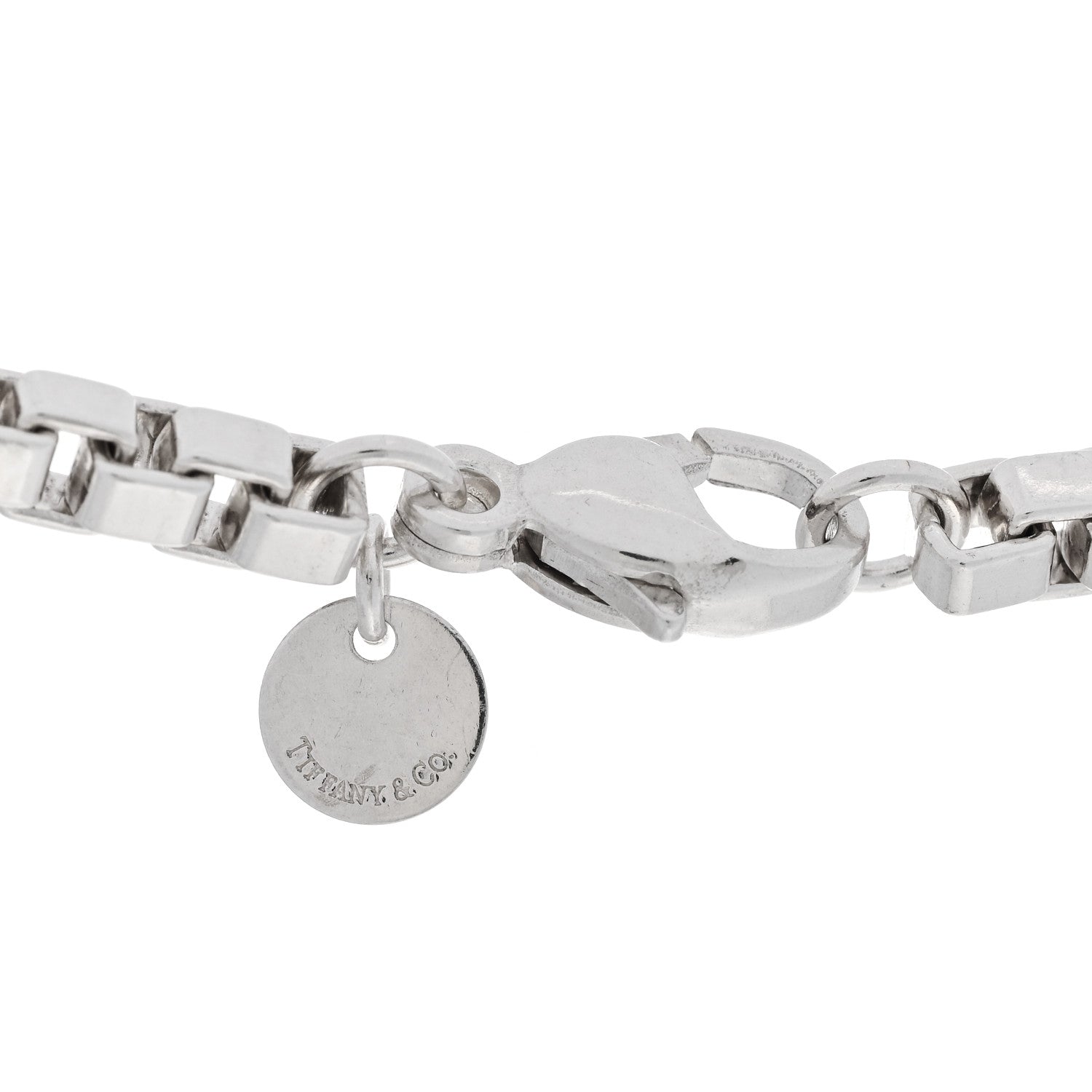 Tiffany Sterling Silver 4mm Venetian Link Necklace 4 of 5