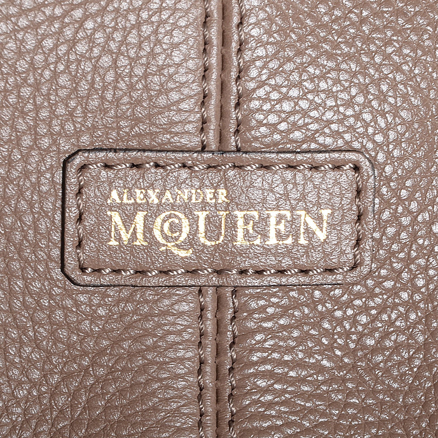 Alexander McQueen Pebbled Calfskin Skull Padlock Hobo Cocco 8 of 8