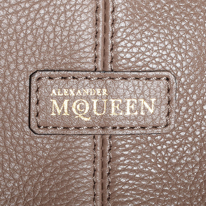 Alexander McQueen Pebbled Calfskin Skull Padlock Hobo Cocco 8 of 8