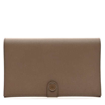 Hermes Evercolor RMS Toutenmain Wallet Etoupe 1 of 8