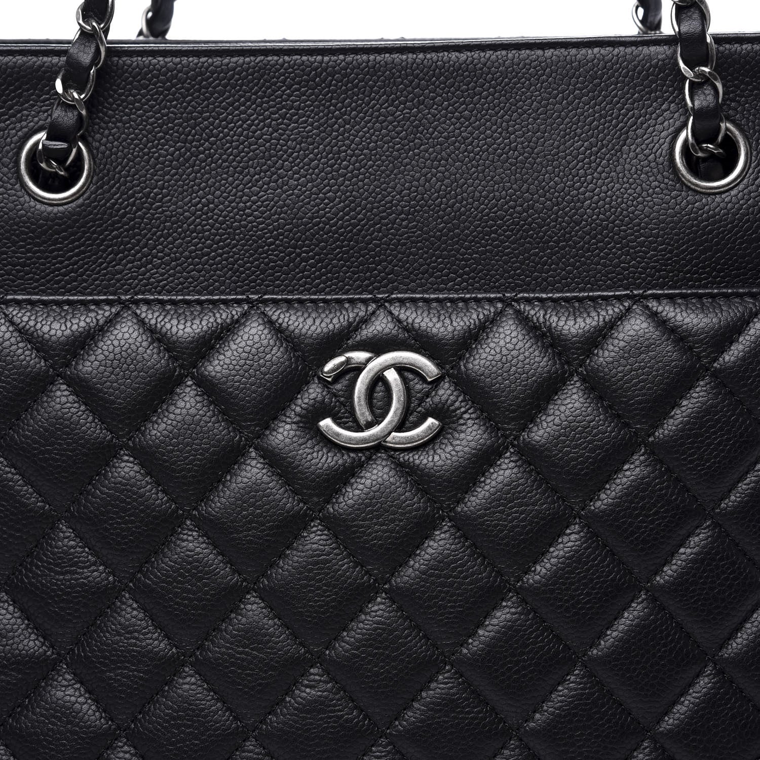 Chanel Caviar Quilted Urban Companion Shopping Tote Black 12 of 12