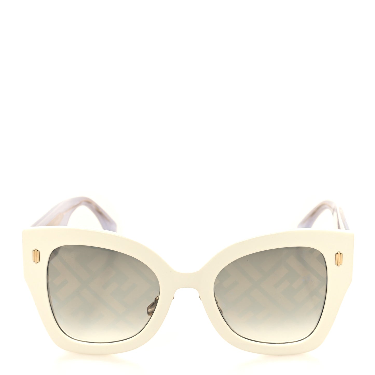 Acetate 53mm Sunglasses FF 0434/G/S White Gold