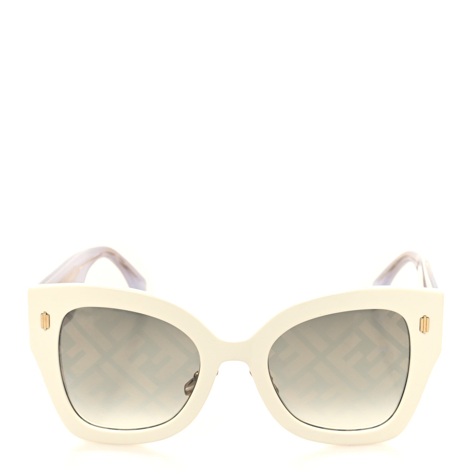 Fendi Acetate 53mm Sunglasses FF 0434/G/S White Gold 2 of 6