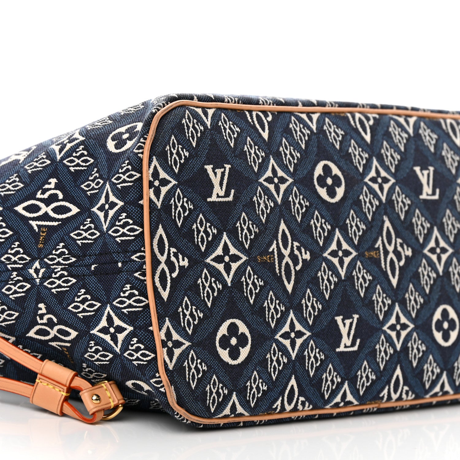 Louis Vuitton Jacquard Since 1854 Neverfull MM Blue 9 of 14