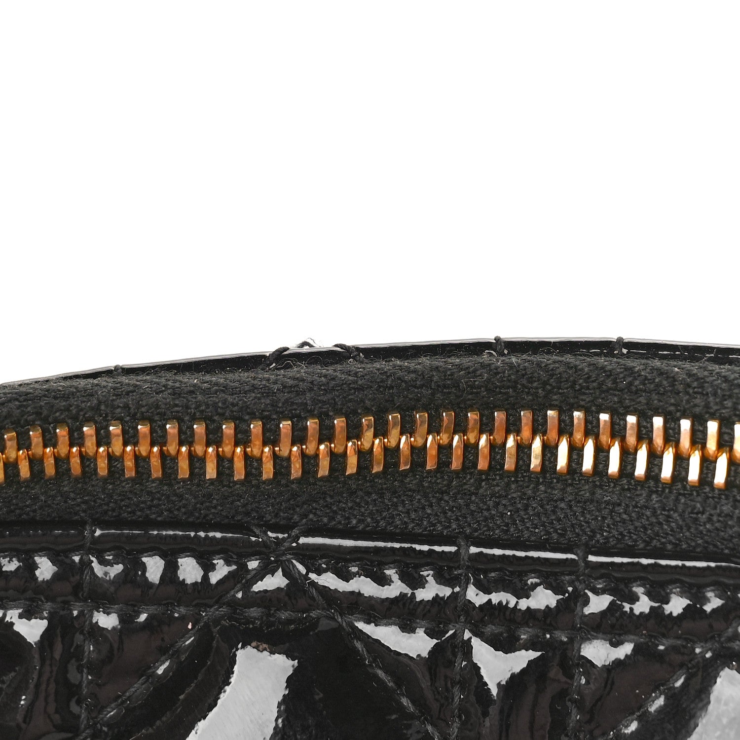 Christian Dior Patent Cannage Large Caro Daily Pouch Black 8 of 11