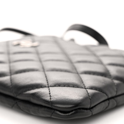 Chanel Lambskin Quilted Crossbody Bag Black 10 of 11