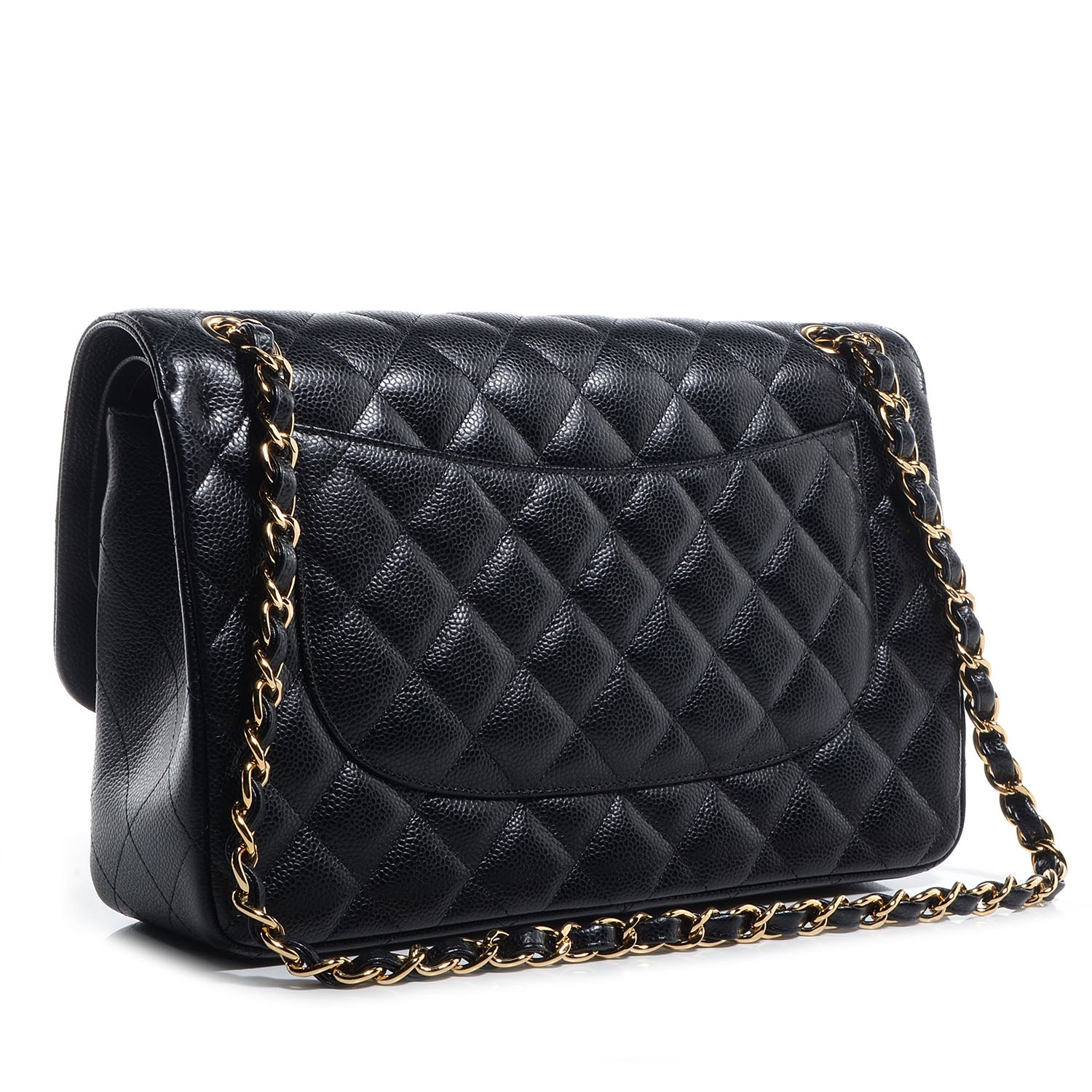 Chanel Caviar Quilted Jumbo Double Flap Black 3 of 10