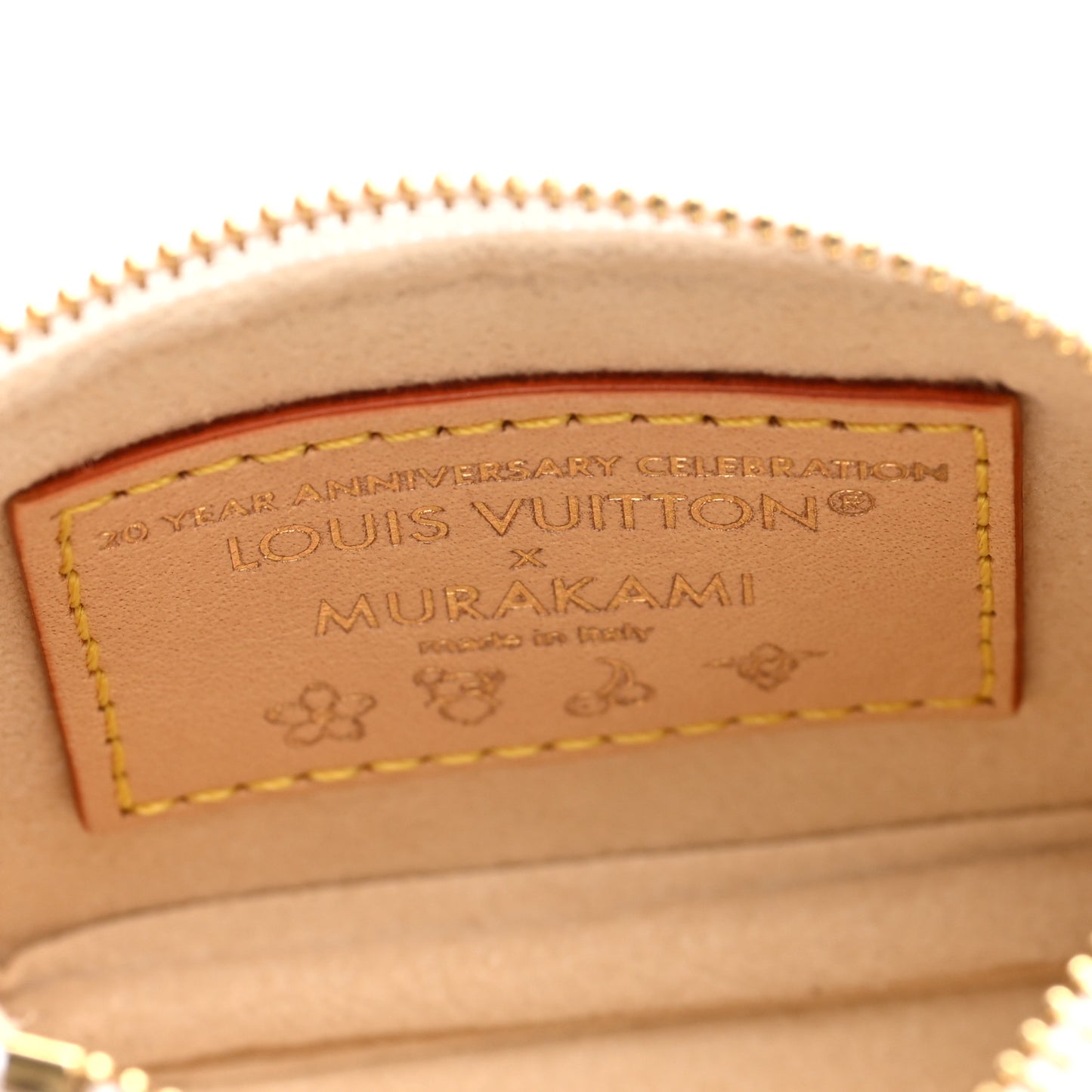 LV x TM Monogram Multicolor Micro Pochette White White