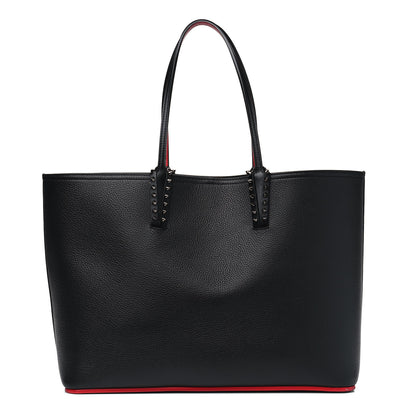 Christian Louboutin Calfskin Spikes East West Cabata Tote Black 1 of 8