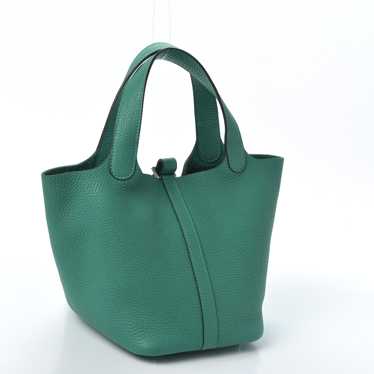 Hermes Taurillon Clemence Picotin Lock 18 PM Vert Verone 2 of 9