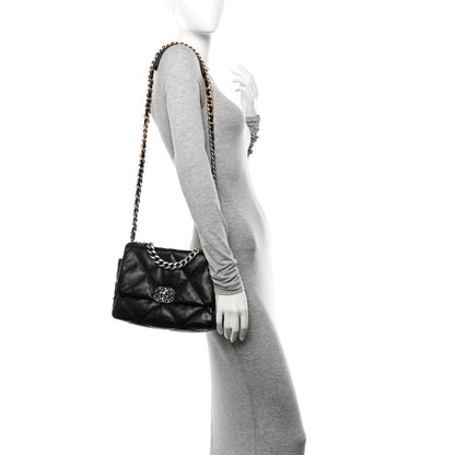 Chanel Goatskin Quilted Medium Chanel 19 Flap Black 2 of 10