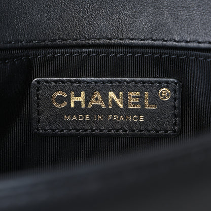 Chanel Lambskin Quilted Small Chain Around Boy Flap Black 6 of 15