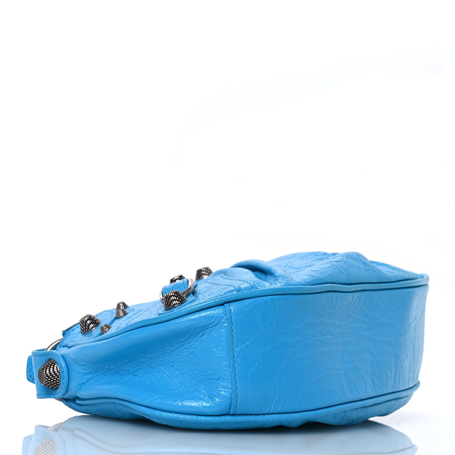 Balenciaga Agneau Arena Le Cagole Shoulder Bag XS Cyan 5 of 11