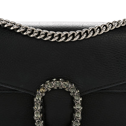 Gucci Pebbled Calfskin Small Dionysus Shoulder Bag Black 8 of 13