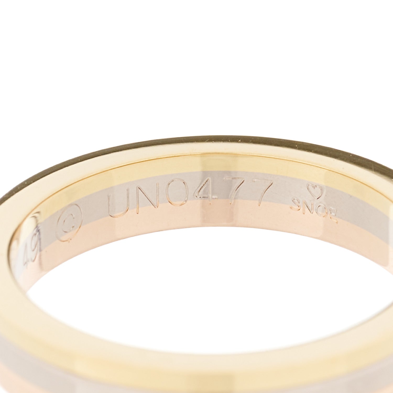Cartier 18K Pink White Yellow Gold 3.5mm Vendome Louis Cartier Wedding Band Ring 49 5 5 of 6