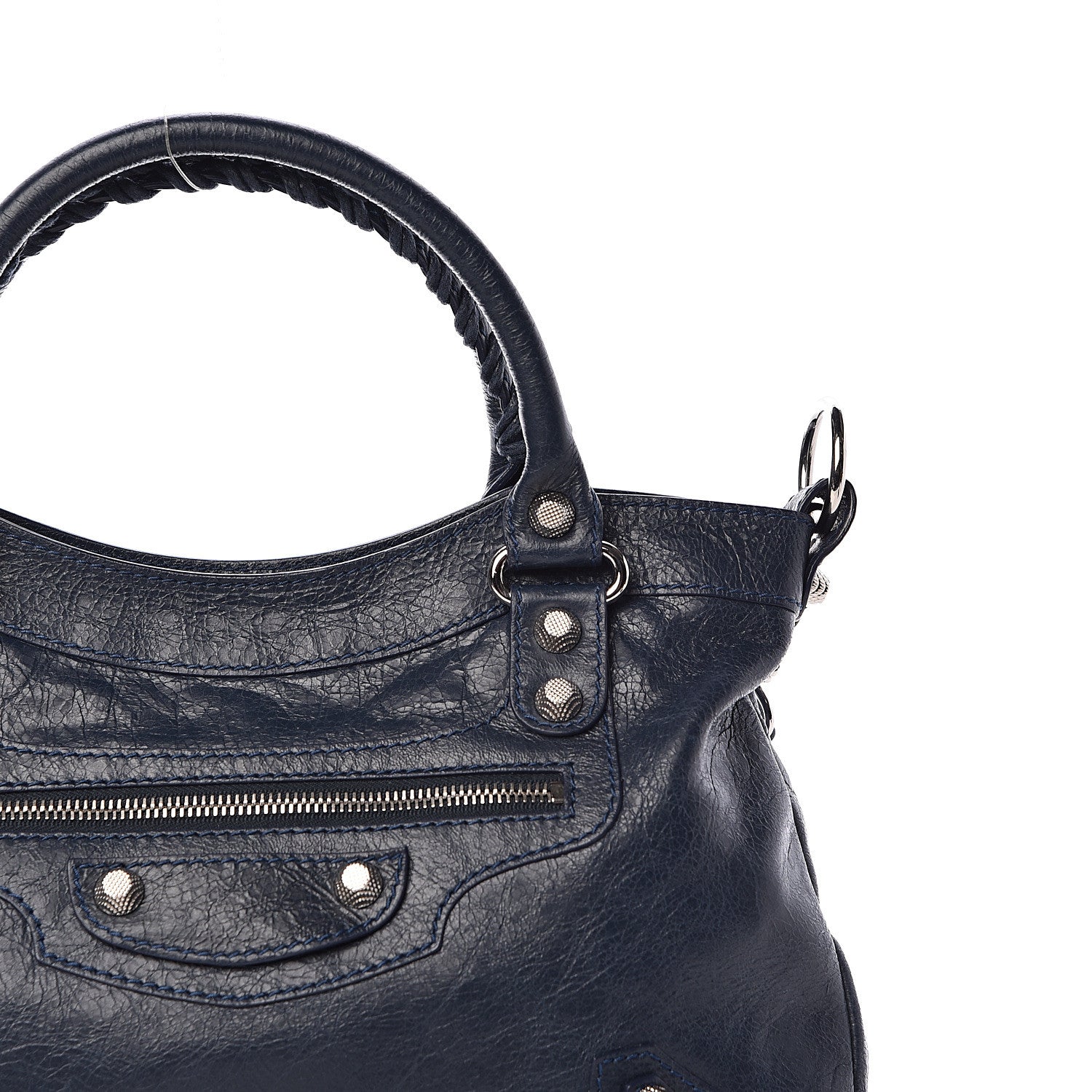 Balenciaga Agneau Giant 12 Silver Hardware Town Bleu Obscur 11 of 12