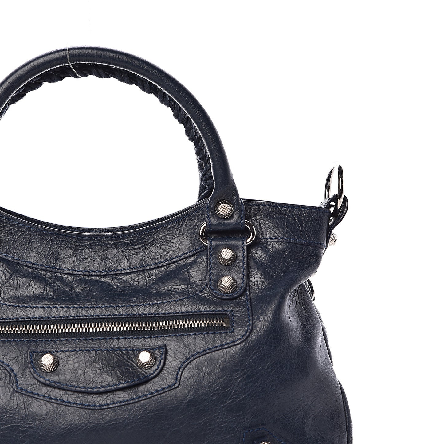 Agneau Giant 12 Silver Hardware Town Bleu Obscur
