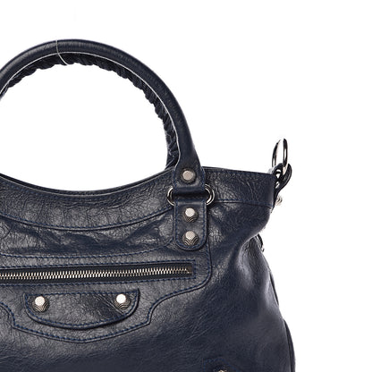 Balenciaga Agneau Giant 12 Silver Hardware Town Bleu Obscur 11 of 12