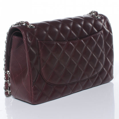 Chanel Lambskin Quilted Jumbo Double Flap Bordeaux 3 of 8