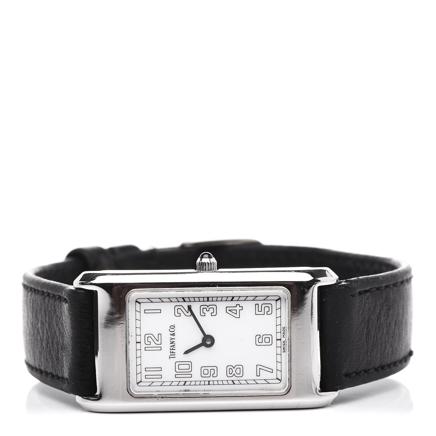 Tiffany Stainless Steel Calfskin 20mm Classic Quartz Watch 3 of 7