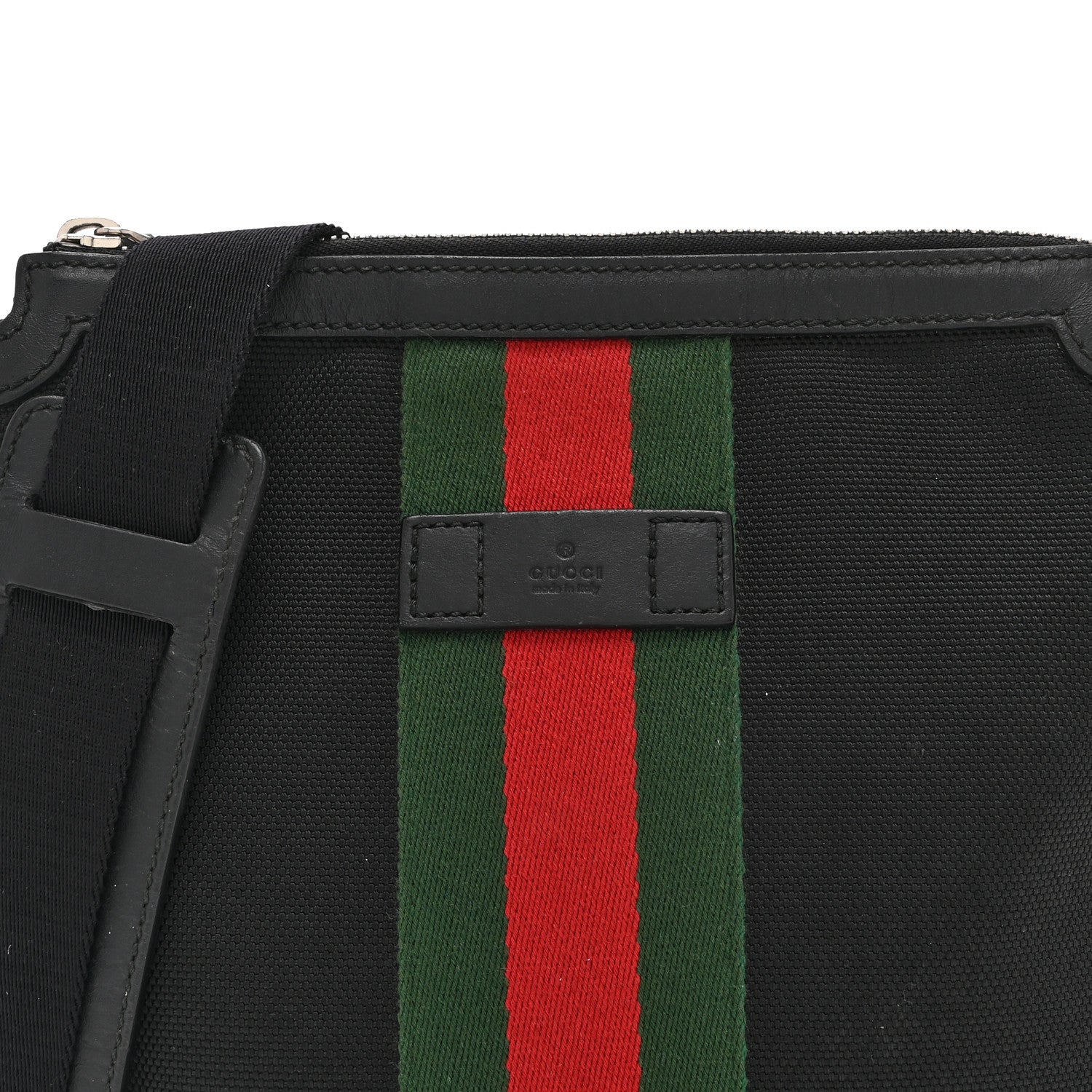 Gucci Canvas Web Messenger Bag Black 9 of 11