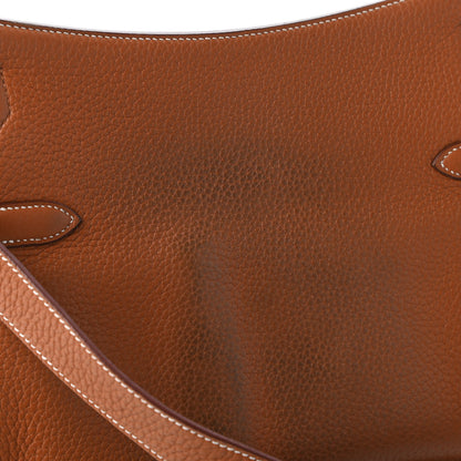 Hermes Taurillon Clemence Jypsiere 28 Gold 12 of 12