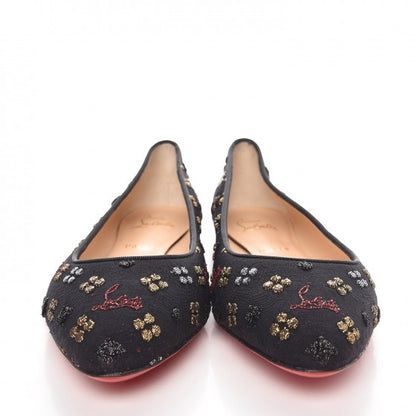 Christian Louboutin Jacquard Loubi In The Sky Eloise Flats 40 Multi Black 2 of 7