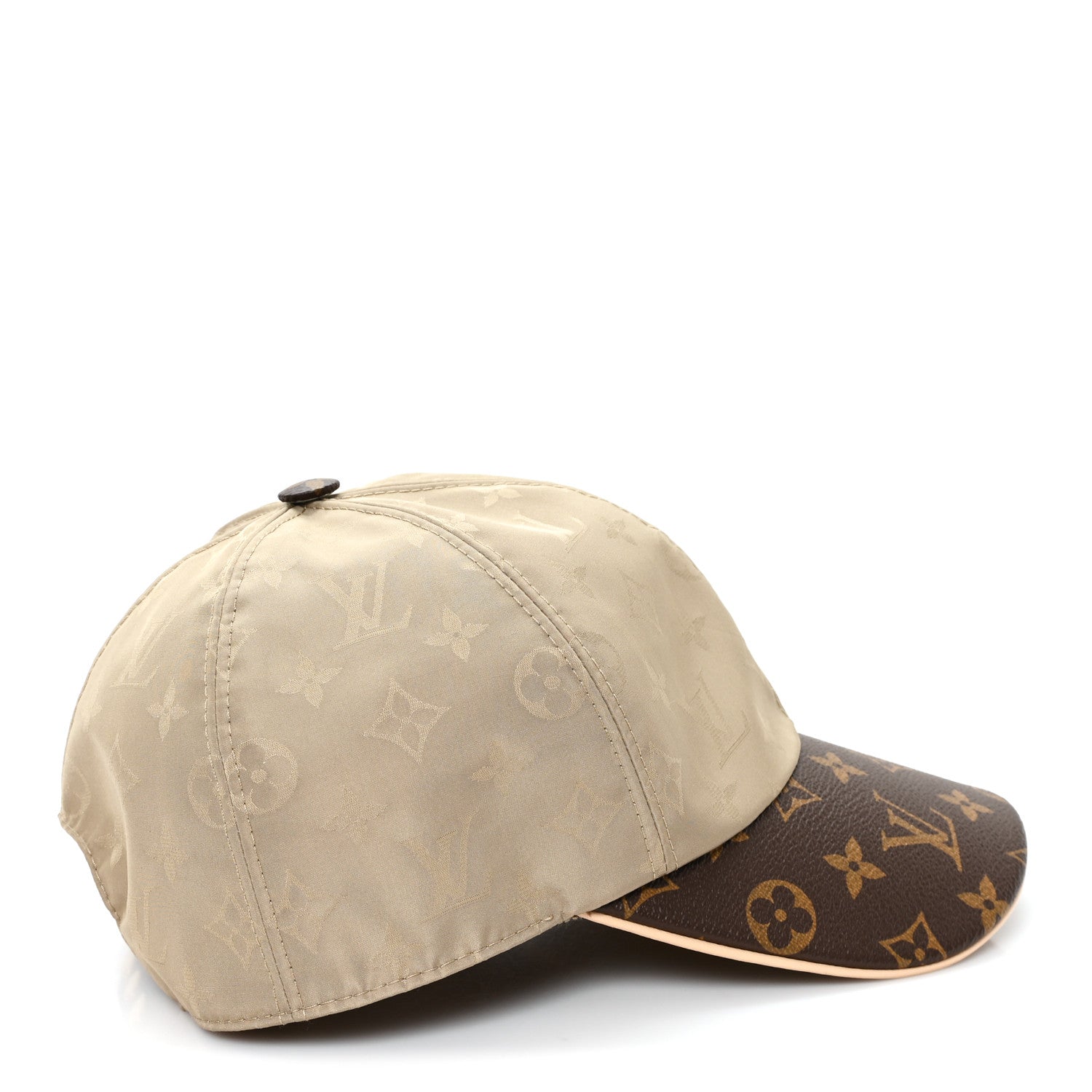 Louis Vuitton Polyester Silk Monogram LV Get Ready Cap L Beige 6 of 10