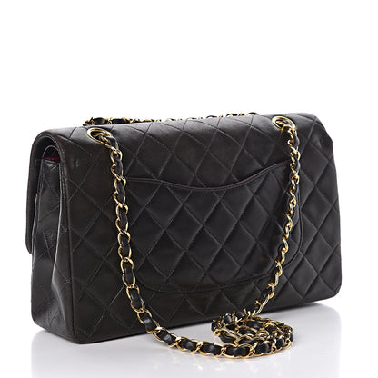 Chanel Lambskin Quilted Medium Double Flap Black 3 of 18
